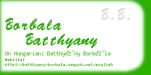 borbala batthyany business card